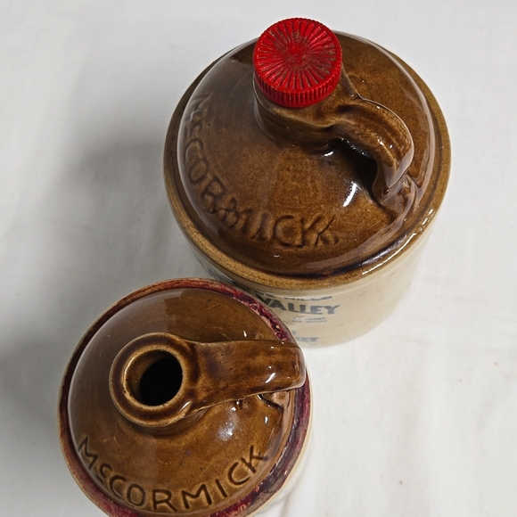 2 Vintage Crocks Set McCormick Jugs Corn Whiskey Ceramic Moonshine Primitive - Picture 8 of 16